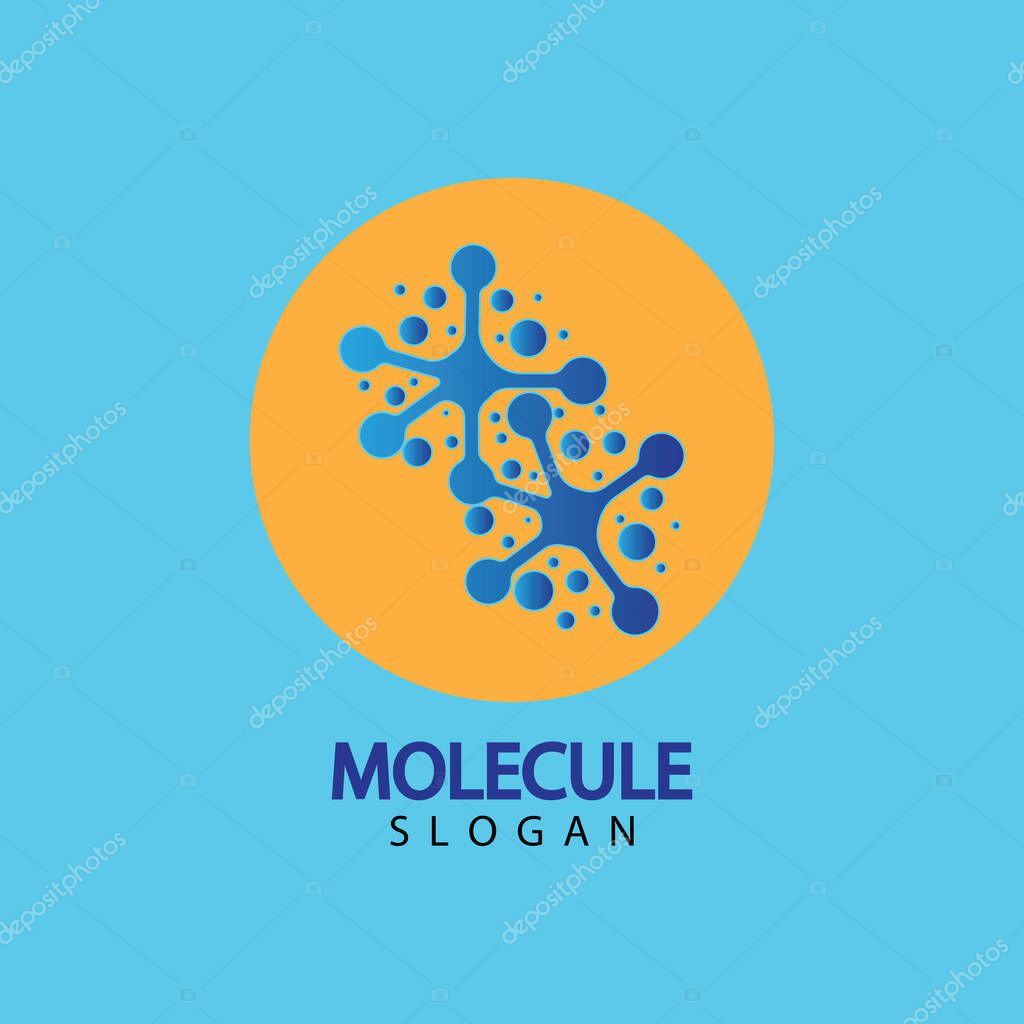 Molecule vector illustration design