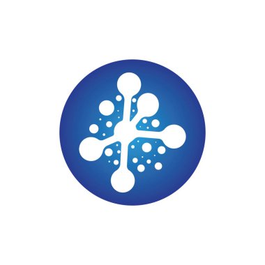 Molekül vektör çizimi tasarımı 