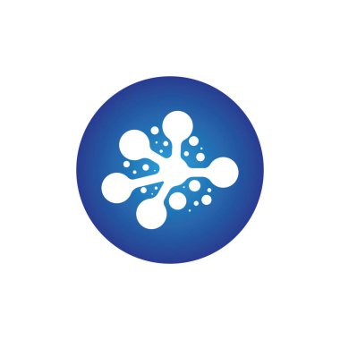 Molekül vektör çizimi tasarımı 