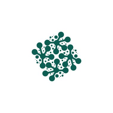 Molekül vektör çizimi tasarımı 