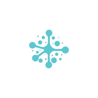 Molekül vektör çizimi tasarımı 