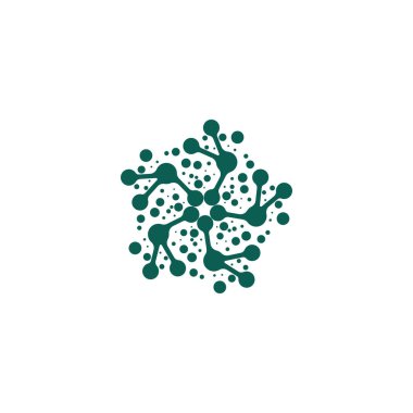 Molekül vektör çizimi tasarımı 