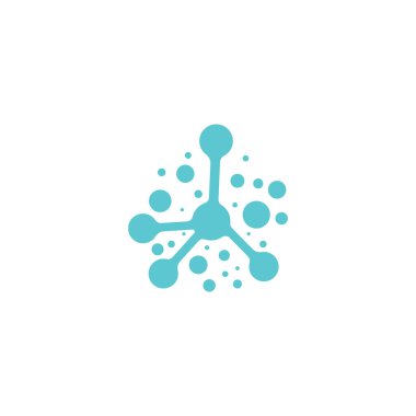 Molekül vektör çizimi tasarımı 