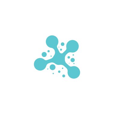 Molekül vektör çizimi tasarımı 