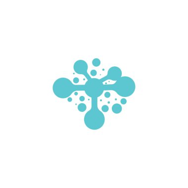 Molekül vektör çizimi tasarımı 