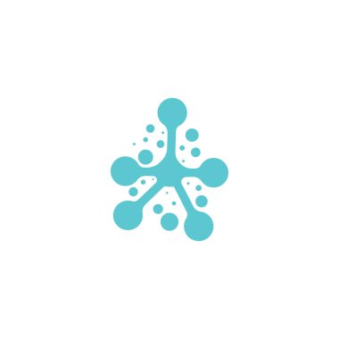 Molekül vektör çizimi tasarımı 