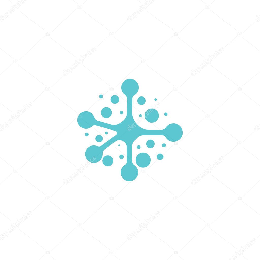 Molecule vector illustration design