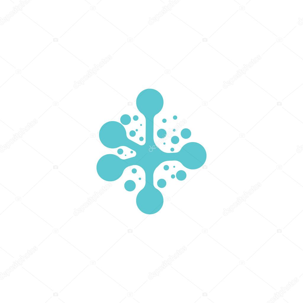 Molecule vector illustration design