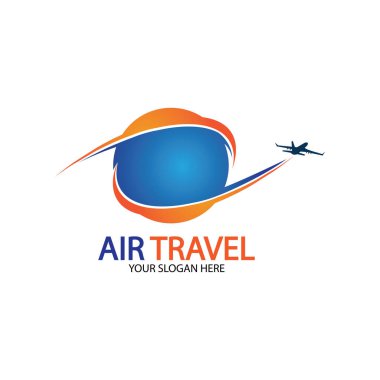 Hava Seyahati logo vektör simgesi tasarımı şablon-vektör