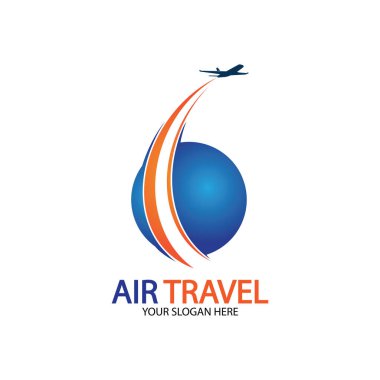 Hava Seyahati logo vektör simgesi tasarımı şablon-vektör