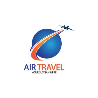 Hava Seyahati logo vektör simgesi tasarımı şablon-vektör