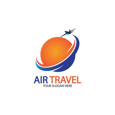Hava Seyahati logo vektör simgesi tasarımı şablon-vektör