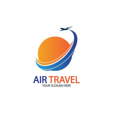 Hava Seyahati logo vektör simgesi tasarımı şablon-vektör