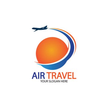 Hava Seyahati logo vektör simgesi tasarımı şablon-vektör