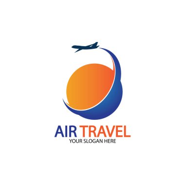 Hava Seyahati logo vektör simgesi tasarımı şablon-vektör