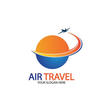 Hava Seyahati logo vektör simgesi tasarımı şablon-vektör