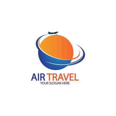 Hava Seyahati logo vektör simgesi tasarımı şablon-vektör