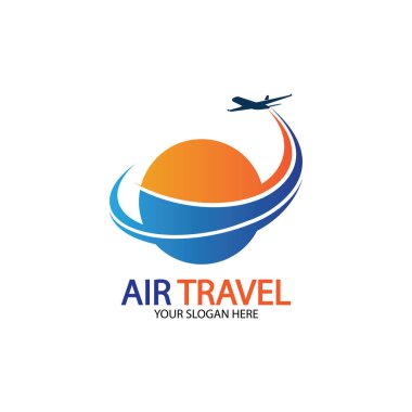 Hava Seyahati logo vektör simgesi tasarımı şablon-vektör