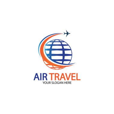 Hava Seyahati logo vektör simgesi tasarımı şablon-vektör