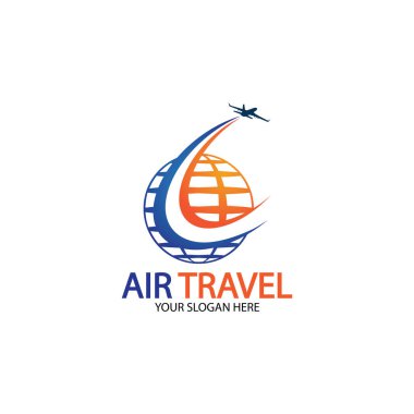 Hava Seyahati logo vektör simgesi tasarımı şablon-vektör