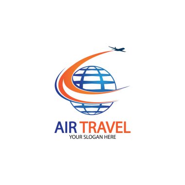 Hava Seyahati logo vektör simgesi tasarımı şablon-vektör