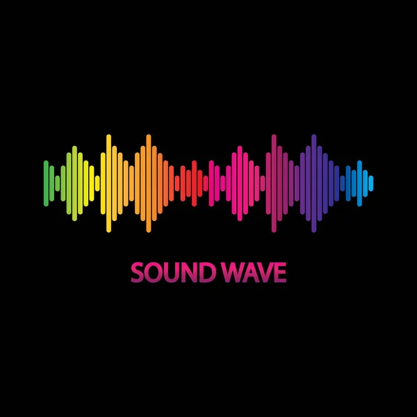 Sonido Wave Coloridas Ondas Sonoras Para Fiestas Pub Clubs Discotecas — Vector de stock