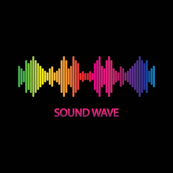 Sonido Wave Coloridas Ondas Sonoras Para Fiestas Pub Clubs Discotecas — Vector de stock