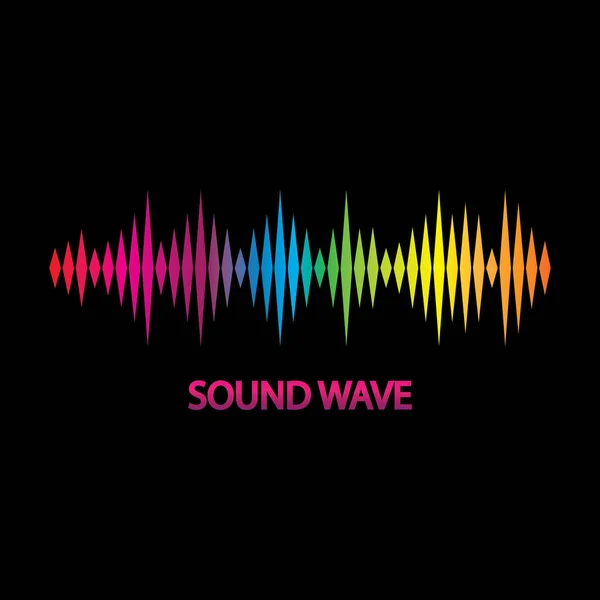 Zvuková Vlna Barevné Zvukové Vlny Pro Párty Hospodu Kluby Diskotéky — Stockový vektor