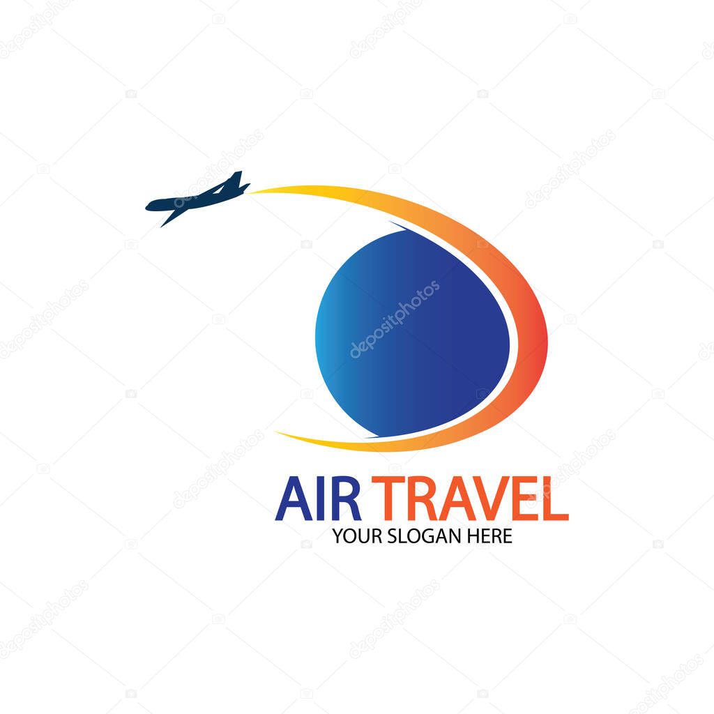 Air Travel logo vector icon design template-vector