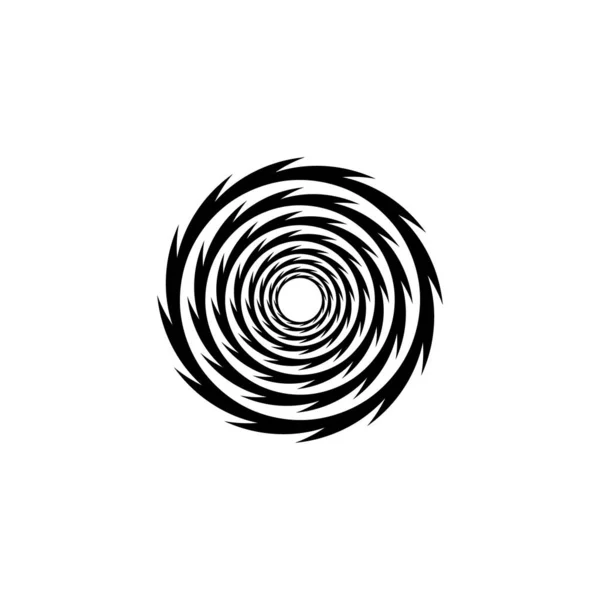 Vortex Vektör Illüstrasyon Simgesi Logo Şablonu Tasarımı — Stok Vektör