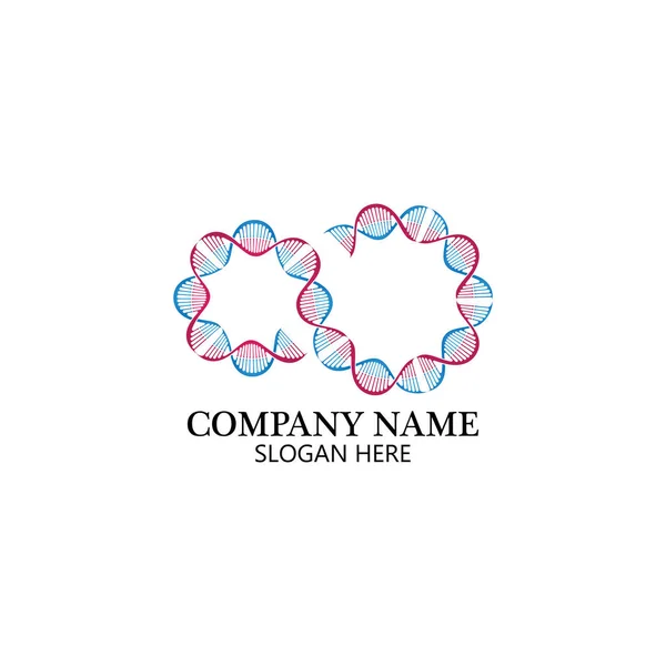 Infinity Dna Logo Icon Vector — Stock Vector