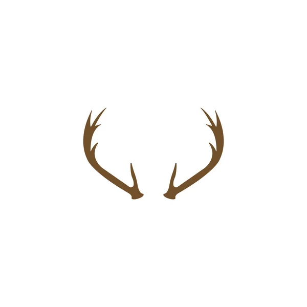 Deer Antlers Logo Template Illustration Design — Stock Vector