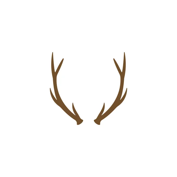 Projekt Ilustracji Szablonu Jelenia Rogi Logo — Wektor stockowy