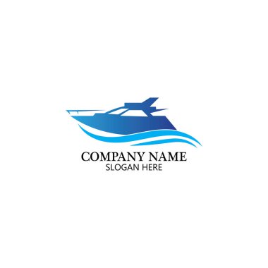 bot logo şablonu, gemi simgesi tasarımı, illüstrasyon element vektörü