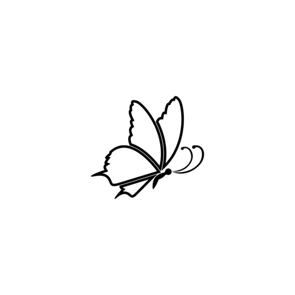 Belleza Mariposa Vector Icono Diseño — Vector de stock