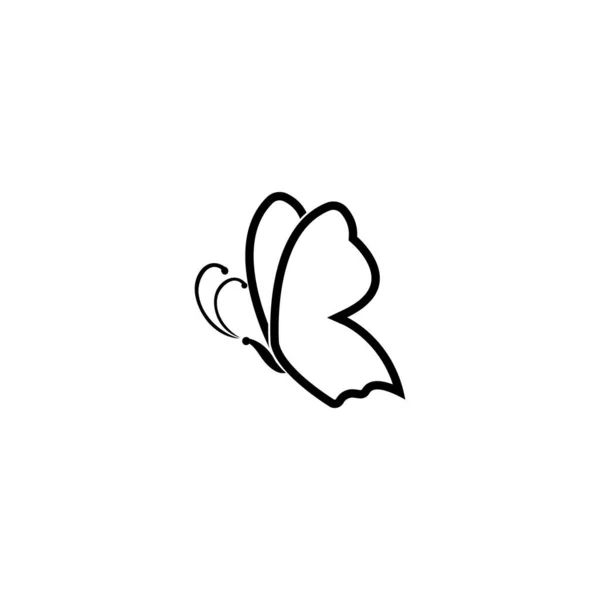 Beauty Butterfly Design Icona Vettoriale — Vettoriale Stock