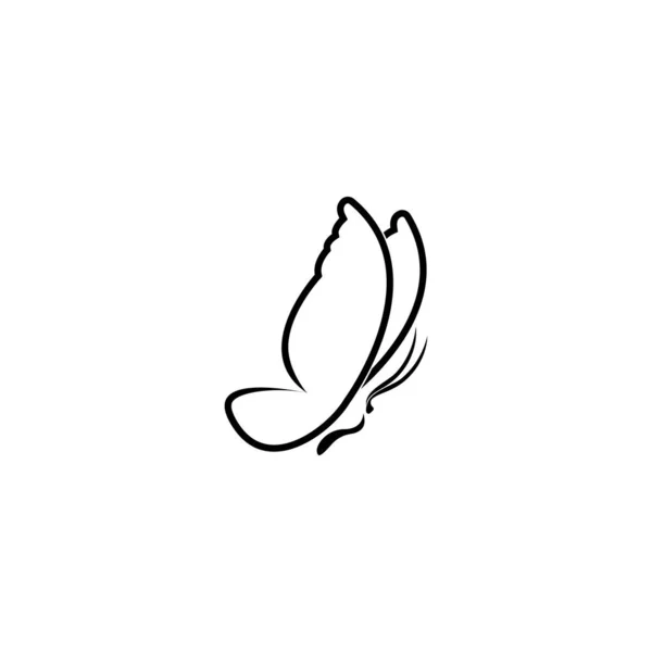 Schönheit Schmetterling Vector Icon Design — Stockvektor