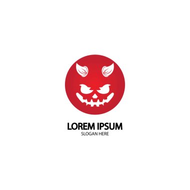 Şeytan logo vektör şablonu