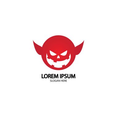 Şeytan logo vektör şablonu