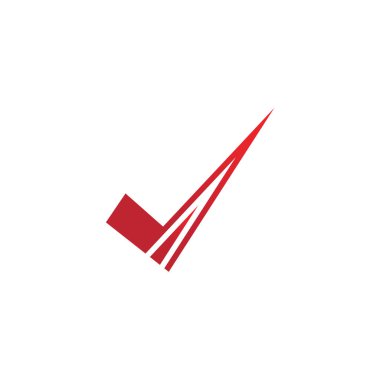 V harfi kontrol simgesi logo tasarım şablonu öge-vektörü