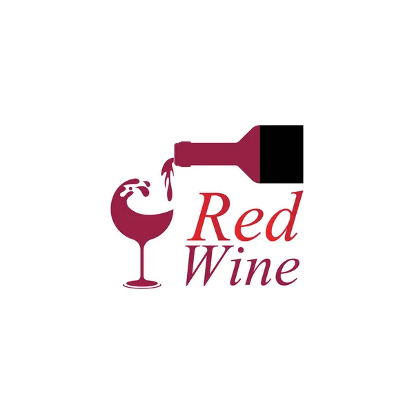 Wine Logo Design Template Vector Illustration Icon Vector — Stock Vector