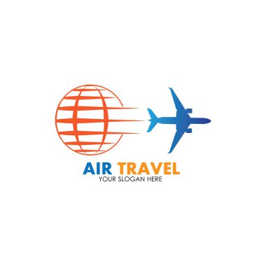 Hava Seyahati logo vektör simgesi tasarımı şablon-vektör