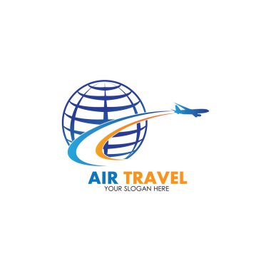 Hava Seyahati logo vektör simgesi tasarımı şablon-vektör