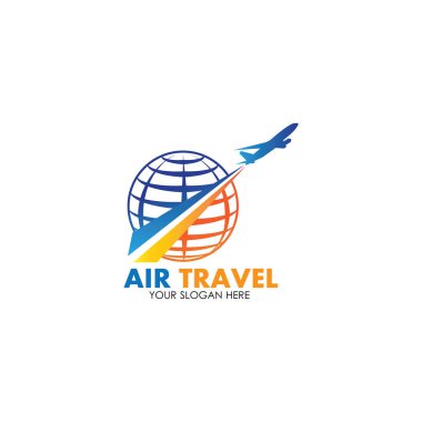 Hava Seyahati logo vektör simgesi tasarımı şablon-vektör