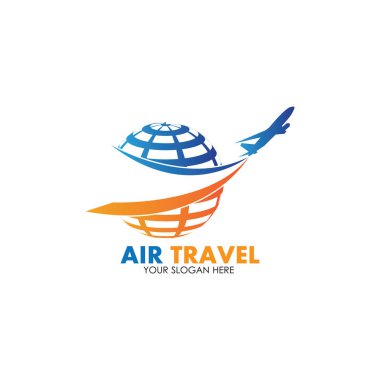 Hava Seyahati logo vektör simgesi tasarımı şablon-vektör