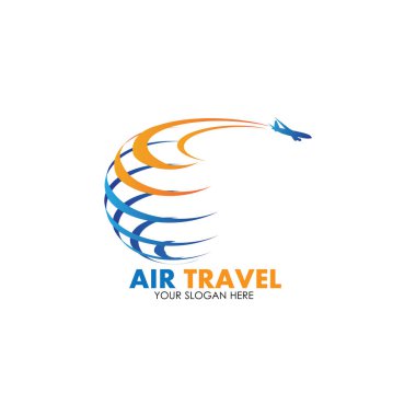 Hava Seyahati logo vektör simgesi tasarımı şablon-vektör