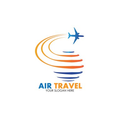 Hava Seyahati logo vektör simgesi tasarımı şablon-vektör