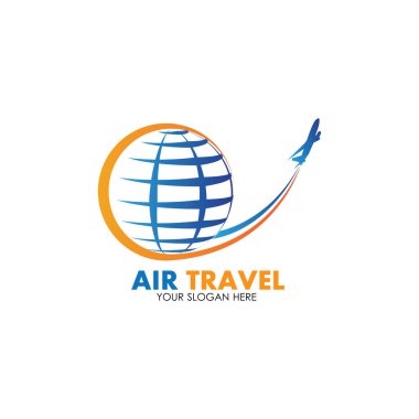 Hava Seyahati logo vektör simgesi tasarımı şablon-vektör