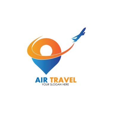 Hava Seyahati logo vektör simgesi tasarımı şablon-vektör