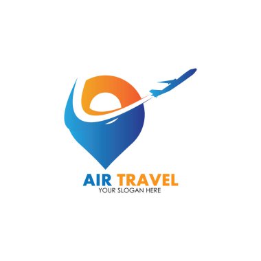 Hava Seyahati logo vektör simgesi tasarımı şablon-vektör